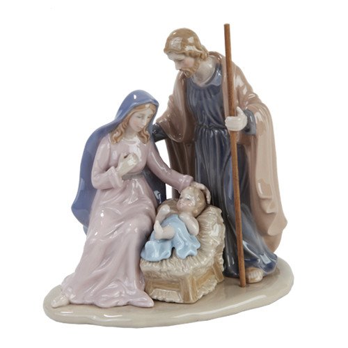 PACIFIC GIFTWARE 5.63 Inch The Holy Family Nativity Scene Ceramic Statue Figurine