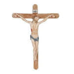 PACIFIC GIFTWARE 12 Inch Jesus on The Crucifix with Sign Religious Statue Ceramic Figurine