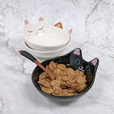 JAPAN COLLECTION Genki Cat Black Sora Dipping Sauce Dessert bowl for Soy Sauce, Ketchup, BBQ Sauce or Seasoning
