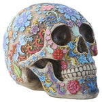 SUMMIT COLLECTION Day of The Dead Colorful Floral Sugar Skull Head Home Decor