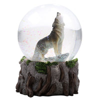PACIFIC GIFTWARE Majestic Lone Wolf Howling Water Globe Collectible Water Ball Home Decorative Gift Item