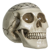 PACIFIC GIFTWARE Sacred Geometry Skull Figurine Statue