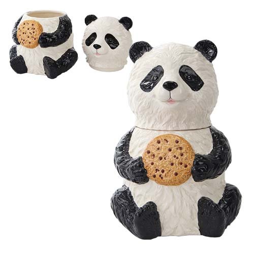 PACIFIC GIFTWARE Chinese Panda Bear Chocolate Chip Cookie Ceramic Cookie Jar Kitchen Decor