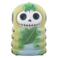 SUMMIT COLLECTION Furrybones Inch Signature Skeleton in Caterpillar Costume Holding a Leaf