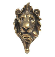 PACIFIC GIFTWARE Wild Animal Head Single Wall Hook Hanger Animal Shape Rustic Faux Bronze Decorative Wall Sculpture (Tiger)