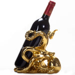 BOTEGA EXCLUSIVE Ocean Sea Octopus The Call of Cthulhu Golden Finish Wine Holder Tabletop Home Decor Figurine