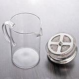 JAPAN COLLECTION 5.75 Inches Tea Concept Simple Brew Loose Leaf  Glass Tea Pot with built in strainer18.5 oz