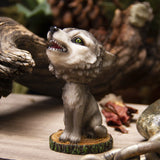 PACIFIC GIFTWARE Howling Wolf Bobble Head Resin Figurine