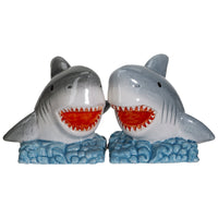 PACIFIC GIFTWARE Shark Jaws King of the Ocean Ceramic Salt and Pepper Shakers Set