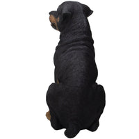 PACIFIC GIFTWARE Realistic Large Rottweiler Dog Resin Figurine Statue