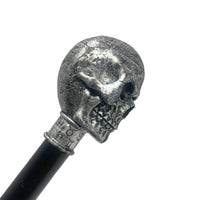 Silver Astrology Skull Walking Cane 36.5” Tall - Statement Prop Costume Accessories for Adults and Kids