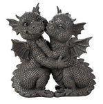PACIFIC GIFTWARE Garden Dragon Loving Couple Garden Display Decorative Accent Sculpture Stone...