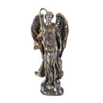 PACIFIC GIFTWARE Bronzed Small Saint Raphael Figurine Made of Polyresin