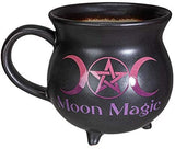 PACIFIC GIFTWARE Moon Magic Witch Cauldron Glazing Ceramic Porcelain Coffee Mug Soup Bowl