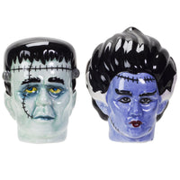 PACIFIC GIFTWAR Frankenstein Bust Ceramic Food Salt and Pepper Shakers