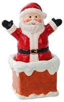 PACIFIC GIFTWARE Attractives Santa On Chimney Ceramic Salt Pepper Shakers