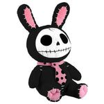 SUMMIT COLLECTION Furrybones Black Bunny Bun Bun Wearing Polka Dotted Pink Tie Plush Doll