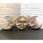 BOTEGA EXCLUSIVE Triple Goddess Maiden Mother Crone Bronze Finished Moon Wall Plaque