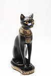 Black Bastet Feline Egyptian Mythological Statue Figurine