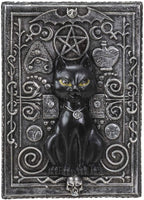 PACIFIC GIFTWARE Fortune Telling Black Cat Reader Design Sculptural Tarot Box Jewelry Trinket Keepsake Fengshui Lucky Talisman Home Accent Decor 5.25"L