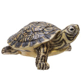 PACIFIC GIFTWARE Realistic Yellow Belly Turtle Resin Figurine