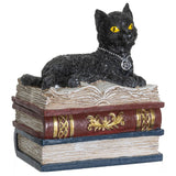 PACIFIC GIFTWARE Wiccan Black Cat Jewelry Trinket Box