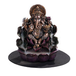 PACIFIC GIFTWARE Ganesha Sitting on Lotus Backflow Incense Burner Figurine Statue