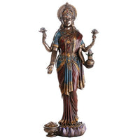 PACIFIC GIFTWARE Large Hindu Goddess Lakshmi Statue