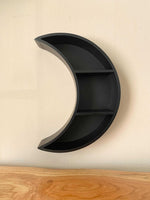 BOTEGA EXCLUSIVE Crescent Moon Shape Black Wall Mounted Shelf