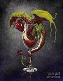 STANLEY MORRISON Fantasy Red Wine Dragon Collectible Figurine Drinks & Dragons Collection by Stanley Morrison 7.5"H