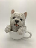PACIFIC GIFTWARE Adorable Teacup Pet Pals Puppy Collectible Figurine 5.75 Inches (Yorkie)