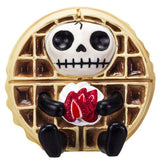 Pacific Giftware Furrybones Puffle Signature Skeleton in a Belgian Waffle  Costume with a Strawberry Topping Friend 3.5” Tall