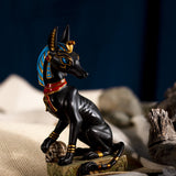 PACIFIC GIFTWARE Ancient Egyptian God Anubis Sitting Pose Resin Figurine