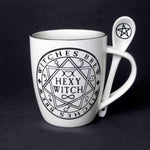 ALCHEMY ENGLAND DESIGN Witches Brew Hexy Witch Mug and Spoon