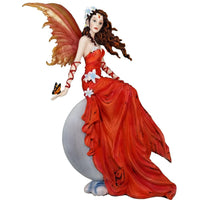 NENE THOMAS Crimson Lilly Red Moon Fairy Statue