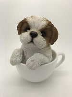 PACIFIC GIFTWARE Adorable Teacup Pet Pals Puppy Collectible Figurine 5.75 Inches (Yorkie)