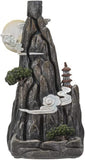 Asian Feng Shui Mountain Backflow Burner Holder Resin Figurine