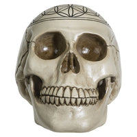 PACIFIC GIFTWARE Sacred Geometry Skull Figurine Statue