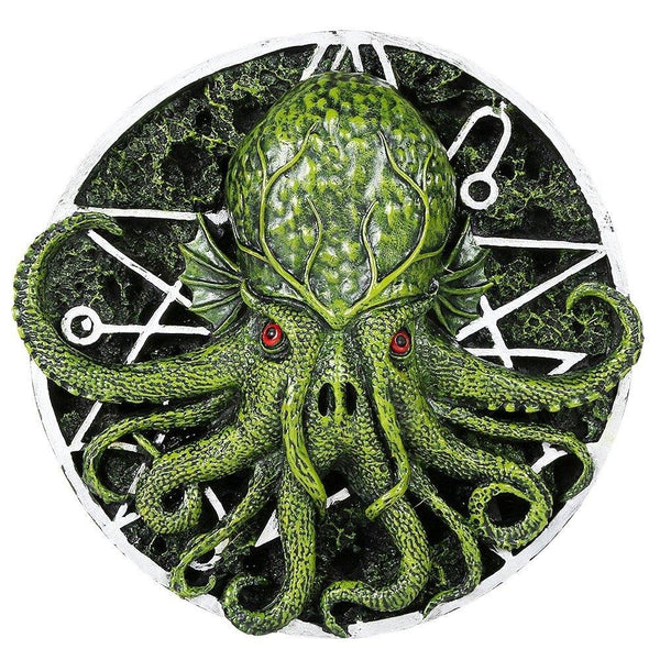 PACIFIC GIFTWARE Cthulhu Round Wall Plaque Designed by Oberon Zell 5.75 Inches Dia"