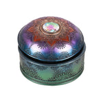 PACIFIC GIFTWARE Colorful Mandala Trinket Jewelry Box Resin Home Decor