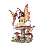 Amy Brown Art Original Fluttering Friends Fairy Collectible Decorative Statue by Artist Amy Brown 8H