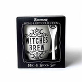 ALCHEMY ENGLAND DESIGN Witches Brew Ceramic Mug and Spoon Set