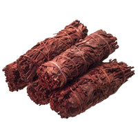 PACIFIC GIFTWARE Dragon's Blood Sage Smudge Sticks 4 Inch Long for Energy Cleansing, Meditation, Reiki, & Yoga - Pack of 5