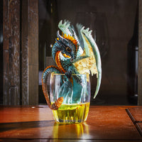 STANLEY MORRISON Fantasy Whiskey Dragon Collectible Figurine by Stanley Morrison 6.25"H