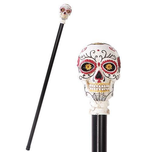 PACIFIC GIFTWARE Day Of The Dead Skull Walking Cane
