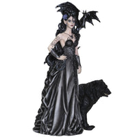 NENE THOMAS Mistress of Lycani with Winged Dragon and Bear Resin Figurine Statue