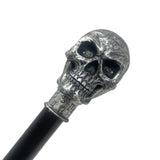 Silver Astrology Skull Walking Cane 36.5” Tall - Statement Prop Costume Accessories for Adults and Kids