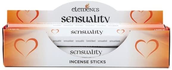 Pacific Giftware Sensuality Fragrance Elements Incense Sticks Display/Bulk Box Set - 6 Packs of 20 Sticks - 120 Total