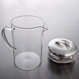 JAPAN COLLECTION 5.75 Inches Tea Concept Simple Brew Loose Leaf  Glass Tea Pot with built in strainer18.5 oz