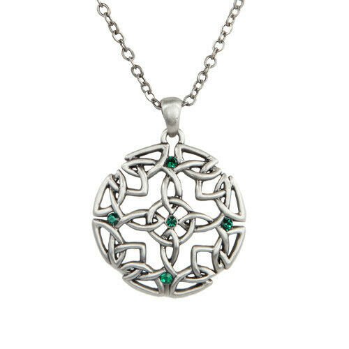 MYSTICA JEWELRY COLLECTION Celtic Round Pewter Necklace Jewelry